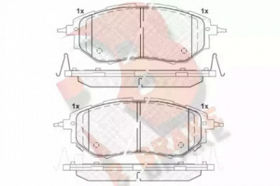 R BRAKE rb1697 -  Комплект тормозных колодок, дисковый тормоз